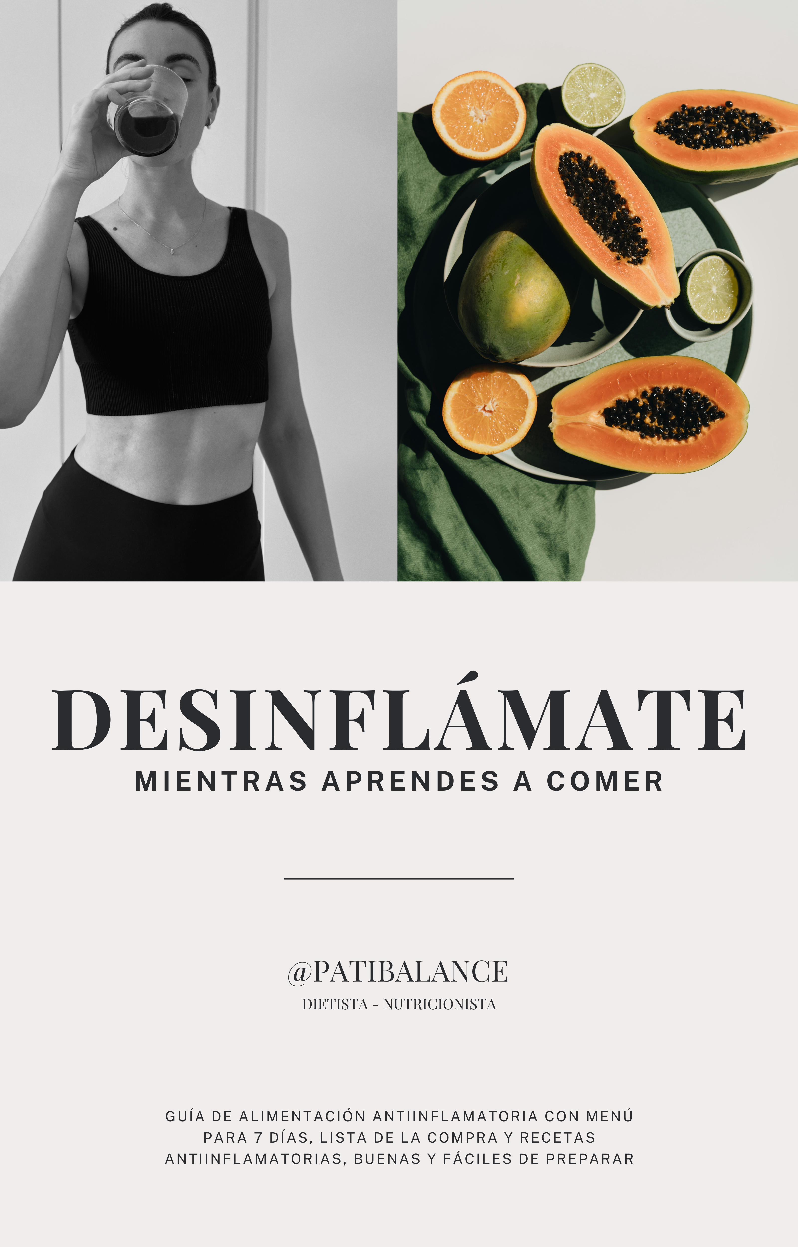 DESINFLÁMATE MIENTRAS APRENDES A COMER